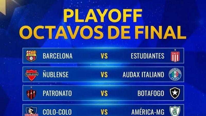 Los “playoff” de 8vos. de la Copa Sudamericana