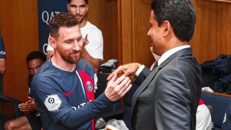 El jeque dueño del PSG despidió a Messi con un regalo