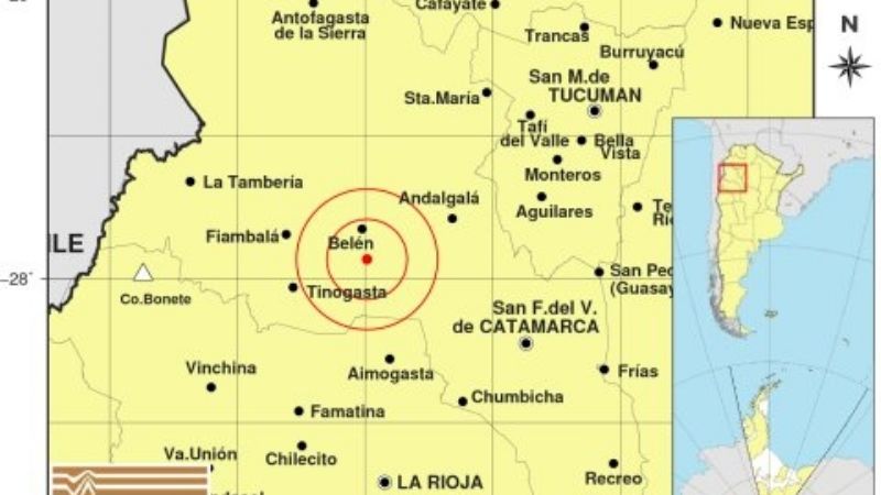 Sismo de 4.4° en Belén