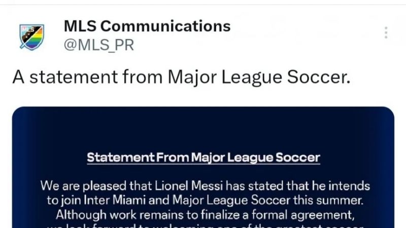 La bienvenida de la MLS a Lionel Messi