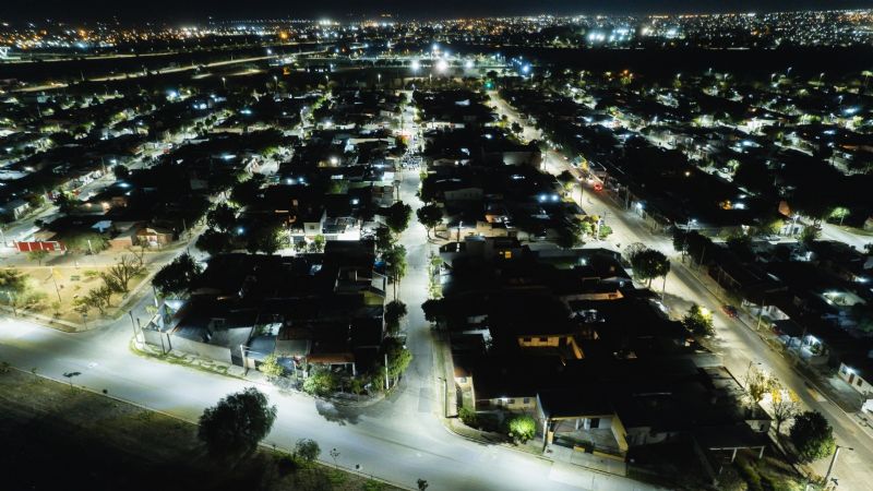 Parque América, otro barrio con total iluminación LED