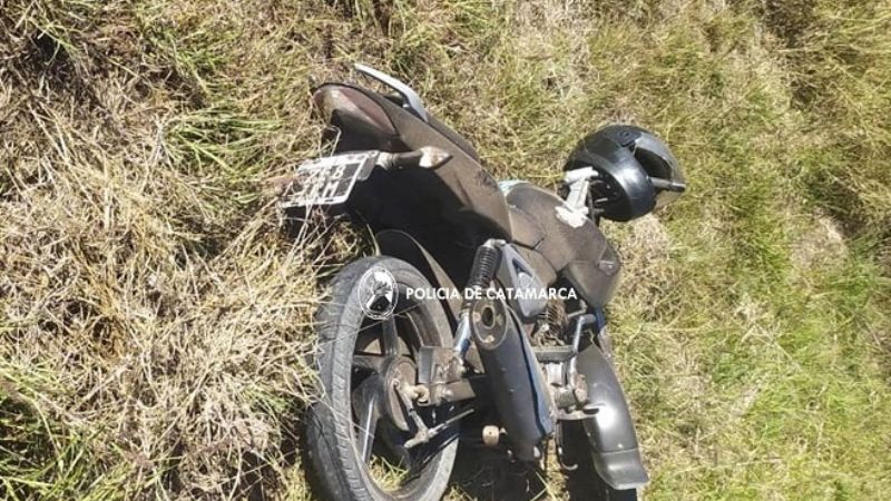 En Capayán un motociclista resultó lesionado en un accidente