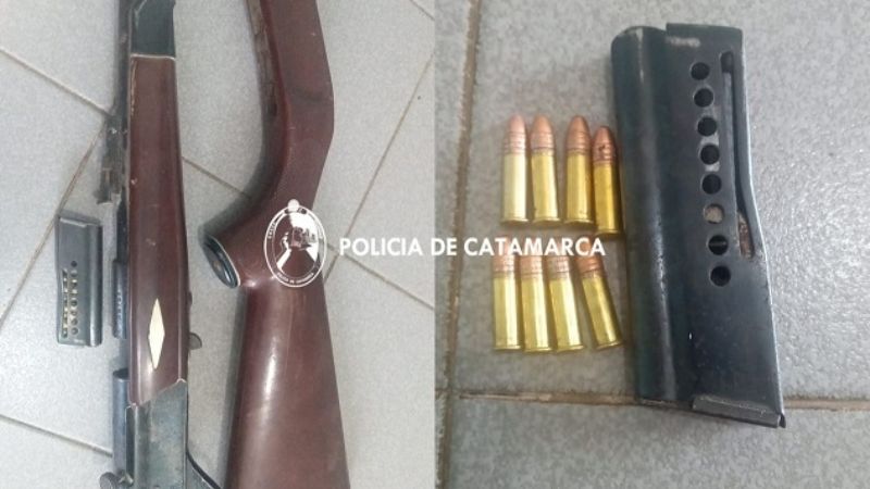 Encontraron una carabina abandonada
