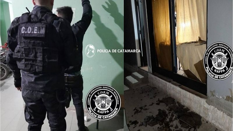 Provocaron destrozos en una casa