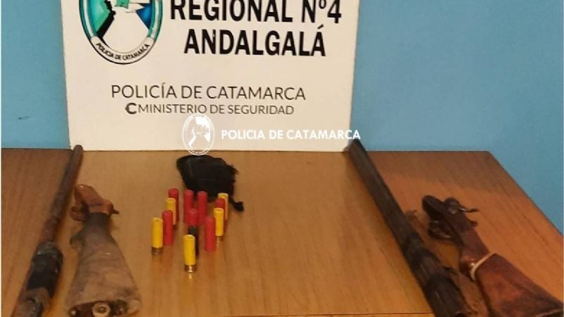 Secuestraron dos escopetas en Andalgalá