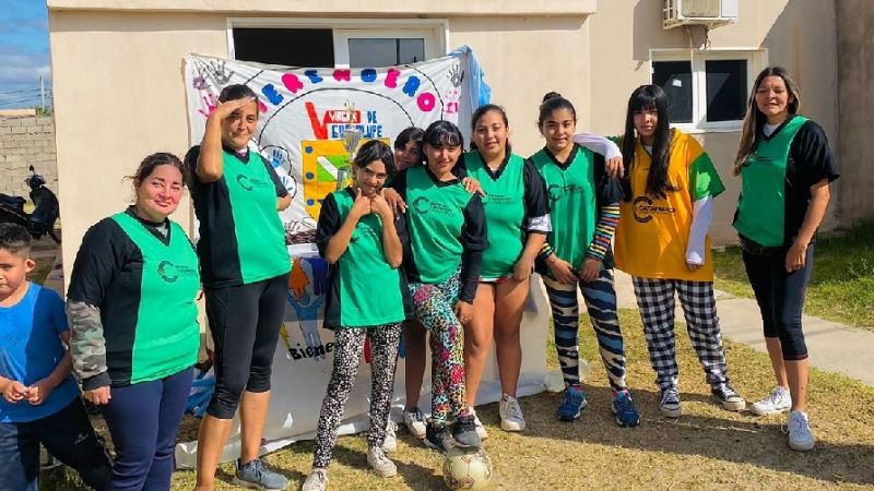 Evento de fútbol en el Comedor Virgen de Guadalupe