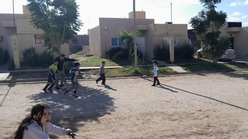 Evento de fútbol en el Comedor Virgen de Guadalupe