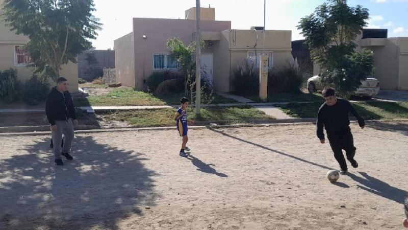 Evento de fútbol en el Comedor Virgen de Guadalupe