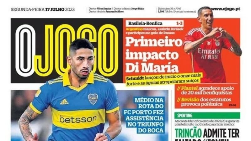 En Portugal titulan con el pase de Varela al Porto