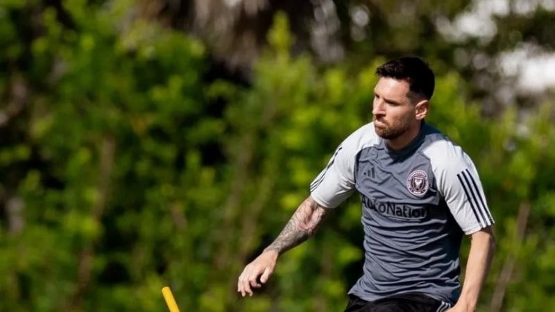Miami entrenó a puertas abiertas, por primera vez con Messi