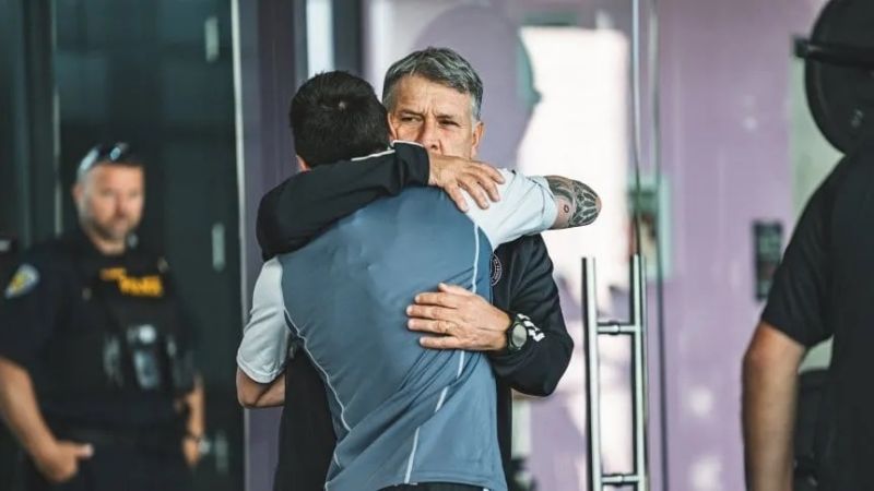 Miami entrenó a puertas abiertas, por primera vez con Messi