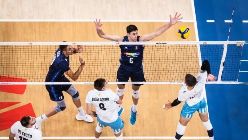 Italia ganó 3-0 y Argentina se despidió de la VNL de vóley