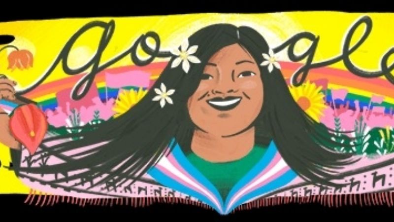 Homenaje de Google a la activista argentina trans Diana Sacayán