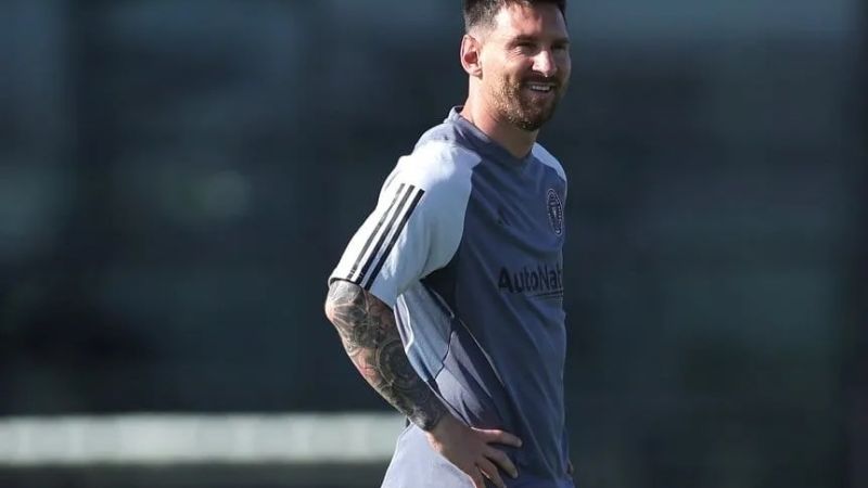 Última práctica de Messi antes del debut con Inter Miami