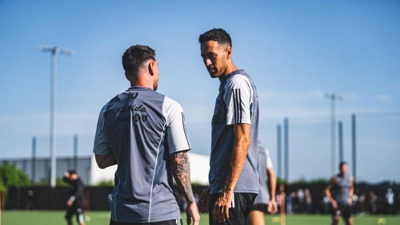 Última práctica de Messi antes del debut con Inter Miami