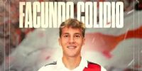CON LA CAMISETA del club, River le dio la bienvenida a Facundo Colidio.