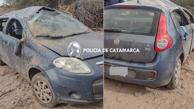 Tres mujeres lesionadas en un vuelco en Capayán