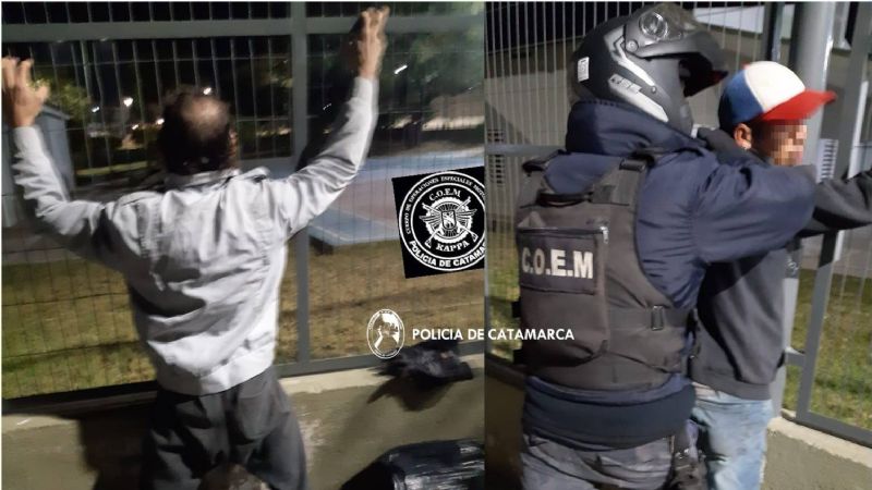 Llevaban un tele robado en bici y terminaron detenidos