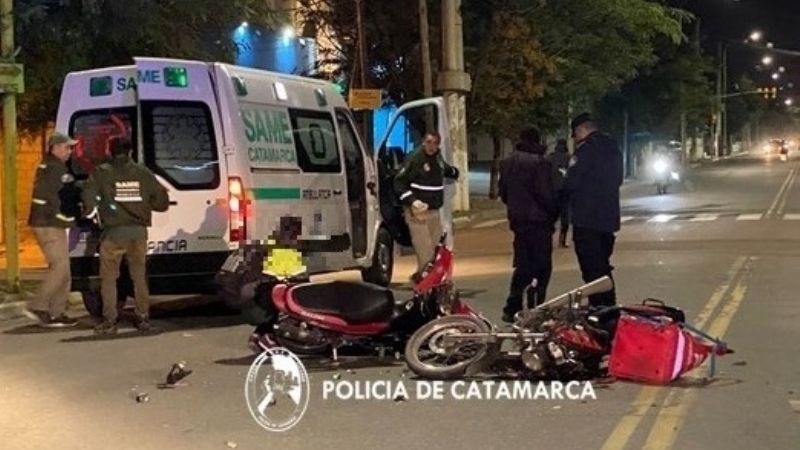Colisión entre motos: dos heridos