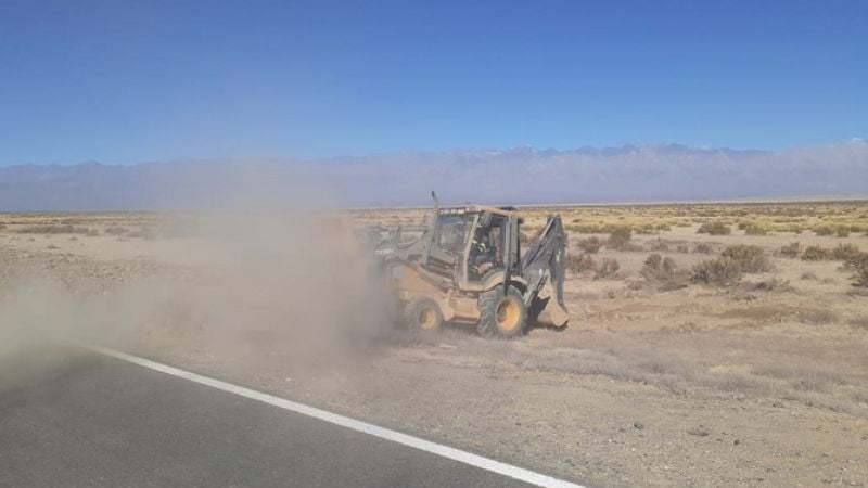 Trabajos de conservación en Ruta Nacional N°40