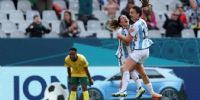 Sophie Braun clavó un golazo de media distancia, fuera del área, y consiguió el descuento para Argentina.