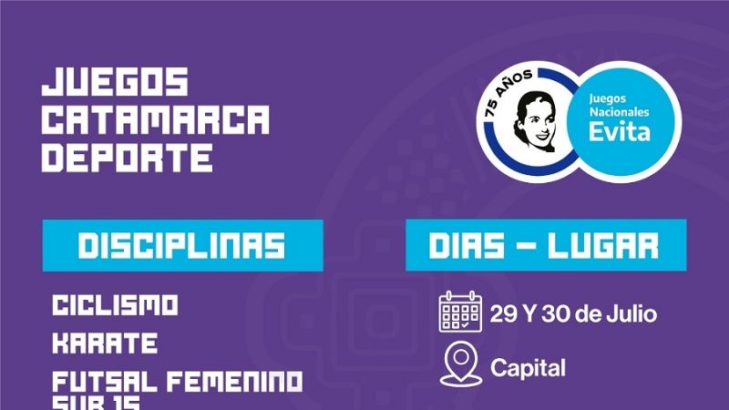 Continua la Etapa Provincial de los Juegos “Evita”