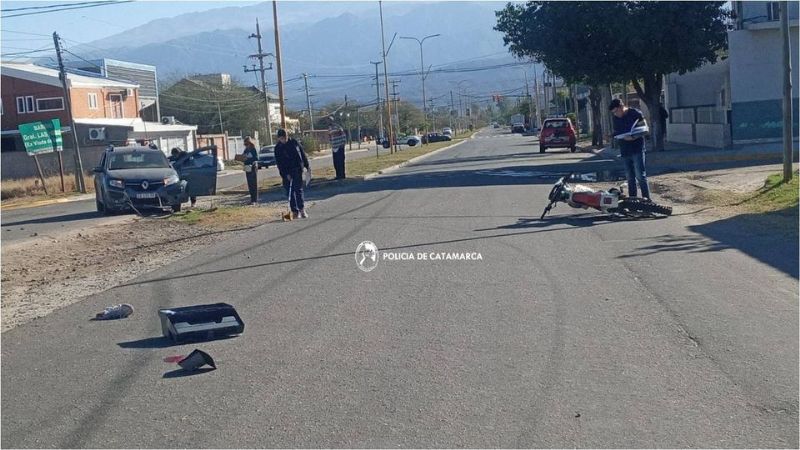 Trágico: fallece un hombre tras chocar en su moto contra un auto