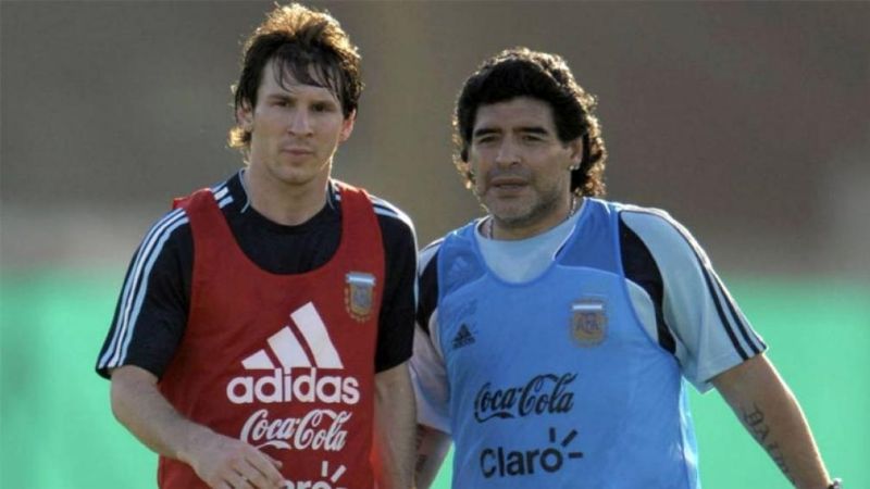 Inesperado homenaje de Messi a Maradona