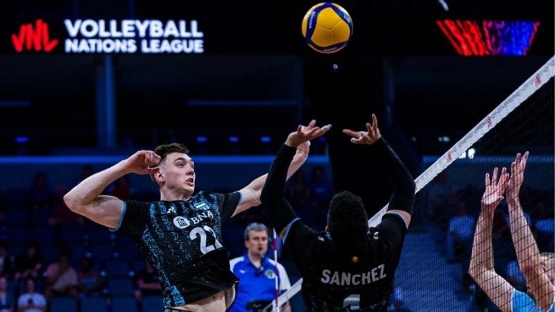 Argentina-Serbia , por la Liga de las Naciones en vóley