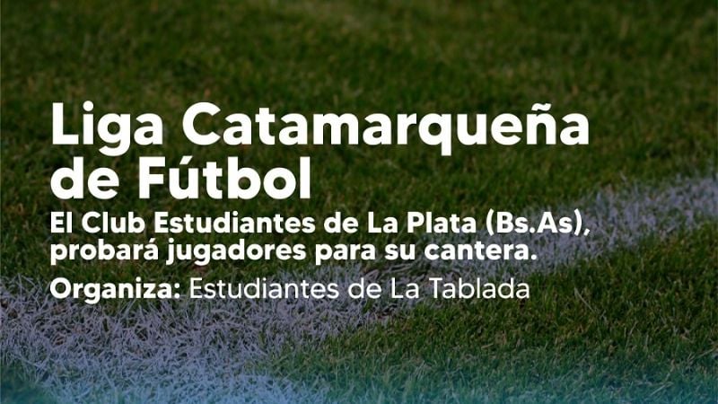 Estudiantes de La Plata busca jugadores en Catamarca