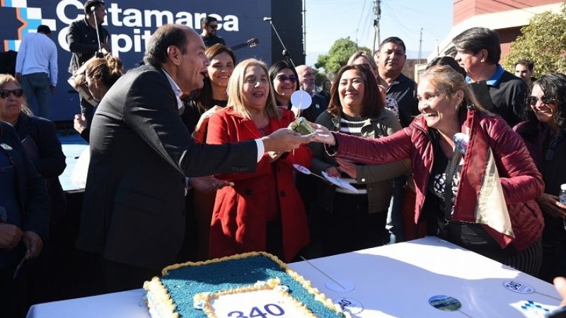 Saadi encabezó los festejos por el cumple la ciudad