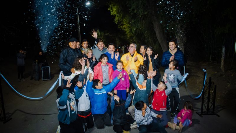 Collagasta con nuevo asfaltado e iluminación LED