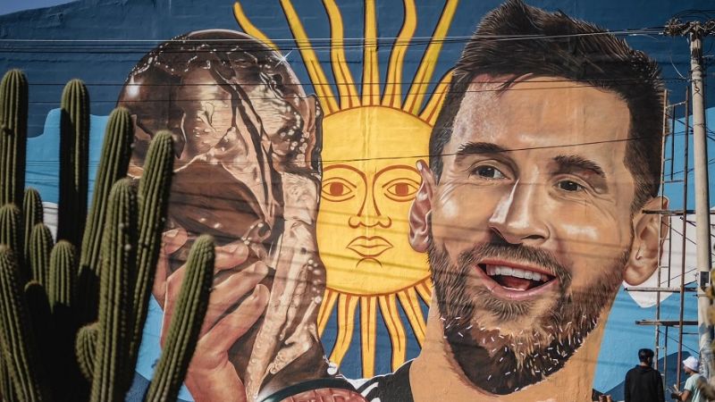 Tremendo mural de Messi en Catamarca
