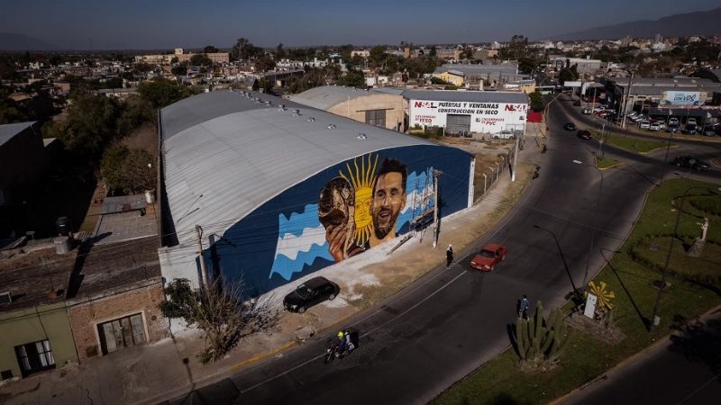 Tremendo mural de Messi en Catamarca