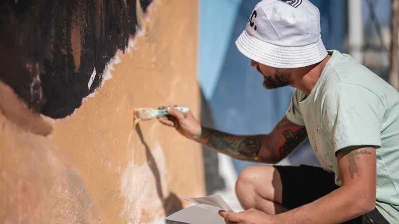 Tremendo mural de Messi en Catamarca