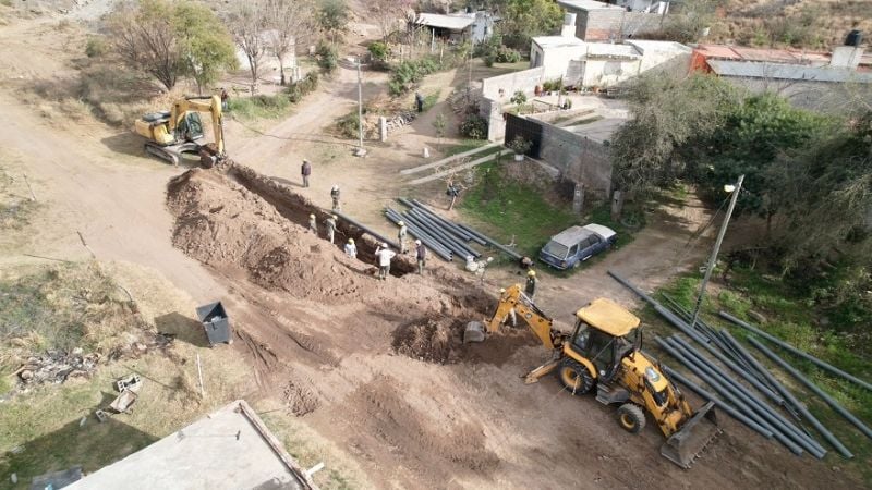 Última etapa de la obra de agua potable que beneficiará a 500 vecinos