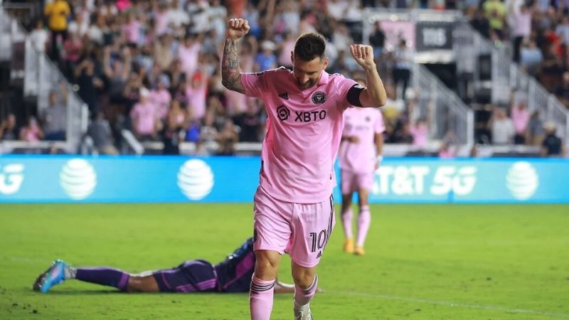 Con otro gol de Messi, Inter Miami goleó 4-0 Charlotte