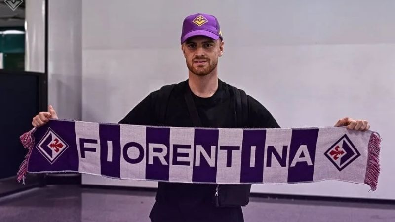 Lucas Beltrán fue presentado en Fiorentina