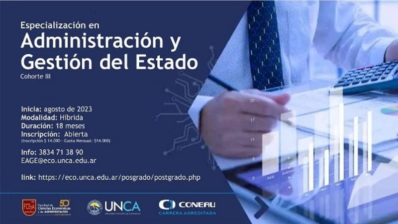 Habilitaron el Posgrado en Especialización en Administración y Gestión del Estado