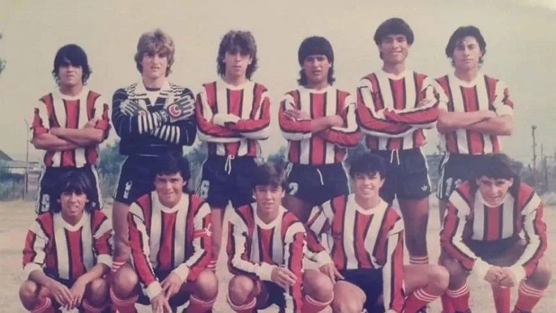 Milei, arquero de Chacarita y frustrado hincha de Boca