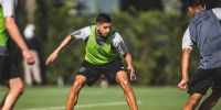 La firmeza en la marca de Tomás Avilés, durante la primera práctica con el Inter Miami.