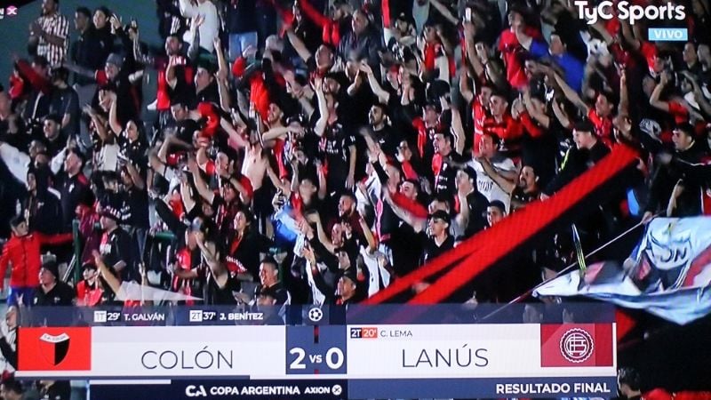 Colón eliminó a Lanús y enfrentará a Talleres