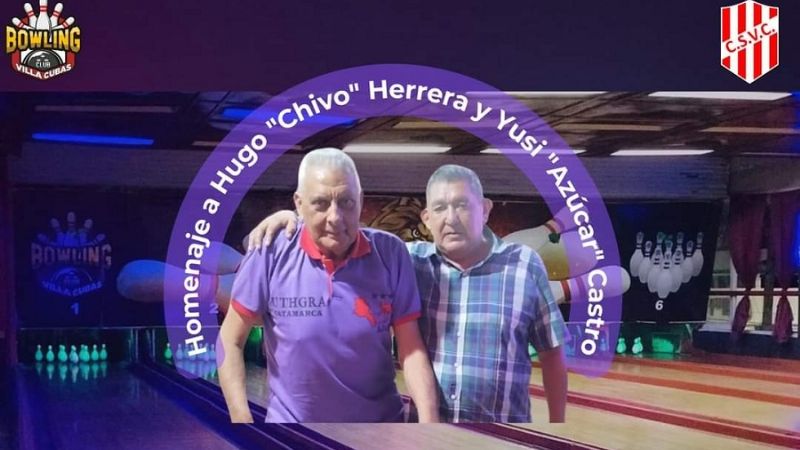 Homenaje del bowling a Hugo Herrera y "Azúcar" Castro