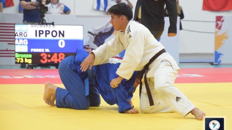 Sudamericano de Judo: el catamarqueño Bautista Ahumada ganó la medalla de bronce