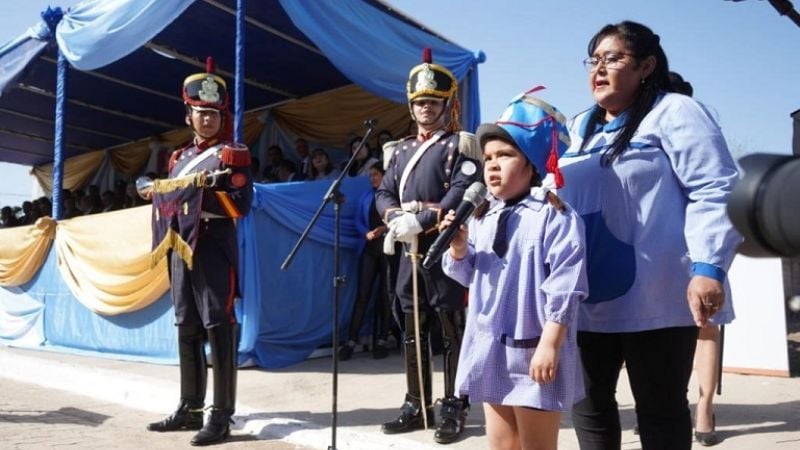 Granaderos engalanaron el acto central por el General San Martín