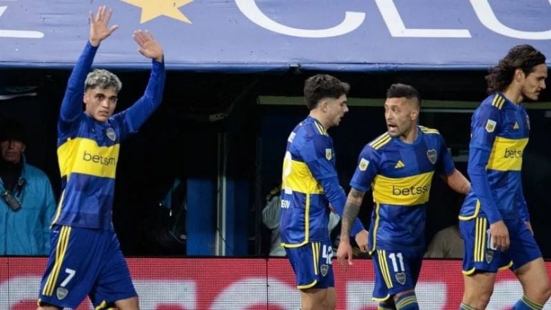 Boca ganó con tres golazos; el primero de Cavani
