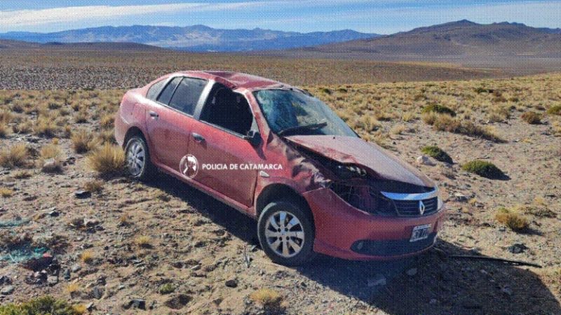 Volcó un auto en Antofagasta de la Sierra
