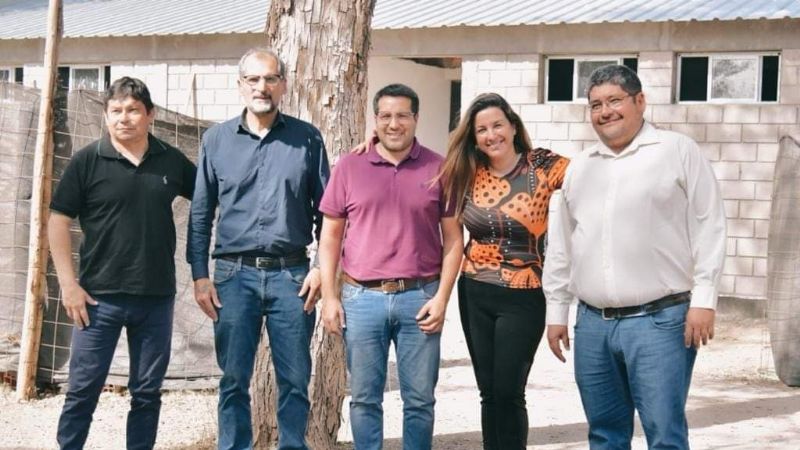 Zenteno y Cisternas recorrieron obras de La Liga Chacarera