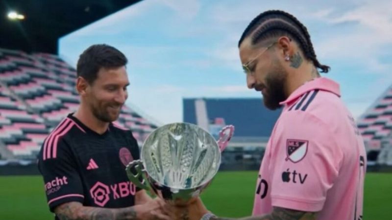 Messi en el video: "Trofeo", de Maluma