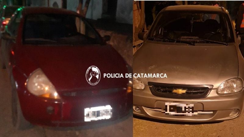 Secuestraron 2 automóviles y 8 motocicletas en Capayán y La Paz